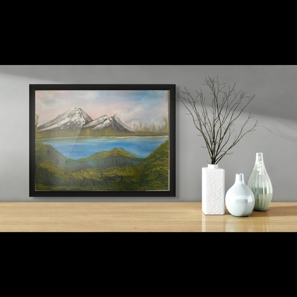 Mountain Landscape Oil Painting - Picture 1 of 4